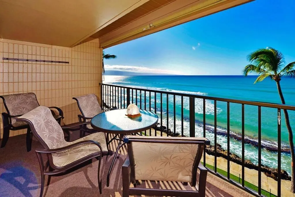 Kaleialoha 413- Remodeled Top Floor And Direct Oceanfront Views Kahana ABD